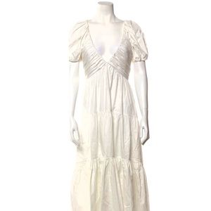NWT White La Ligne Ina A-Line Dress